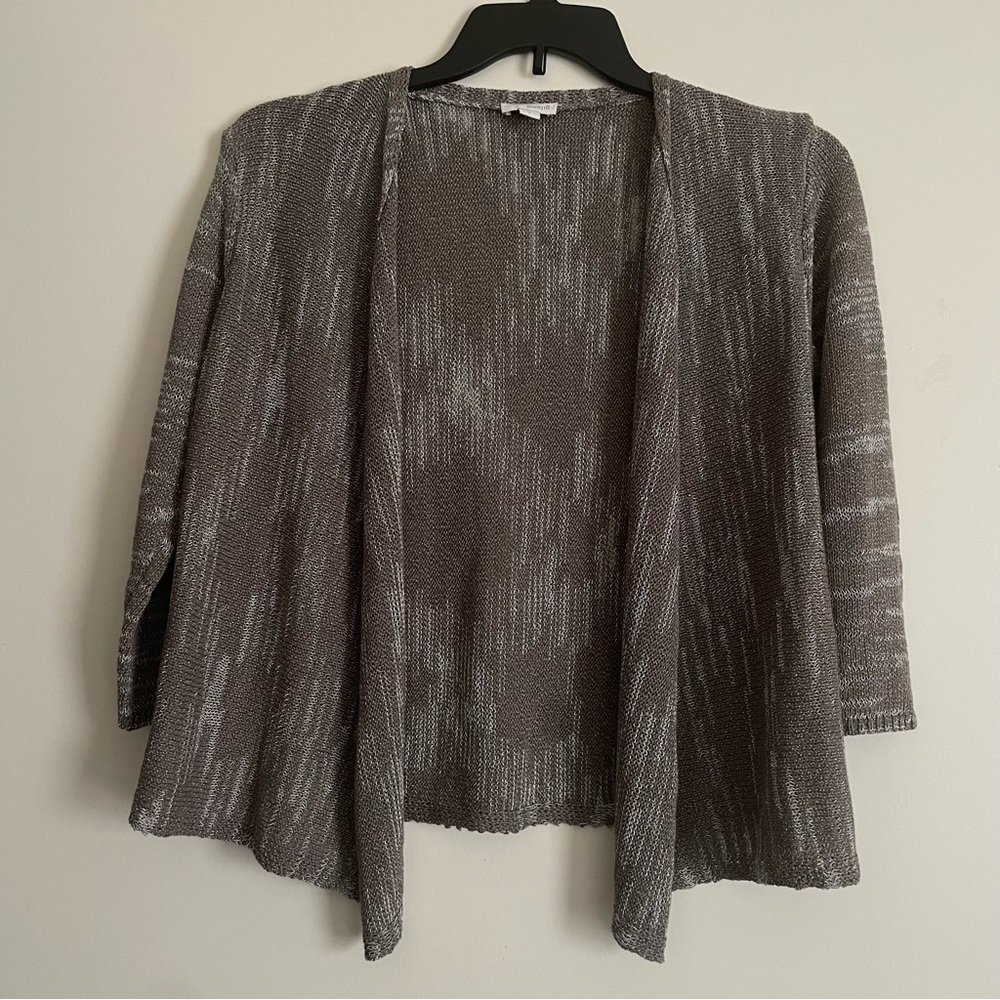 Pure Jill  Women’s Open front cardigan Sweater Mixed color Sweater size Small